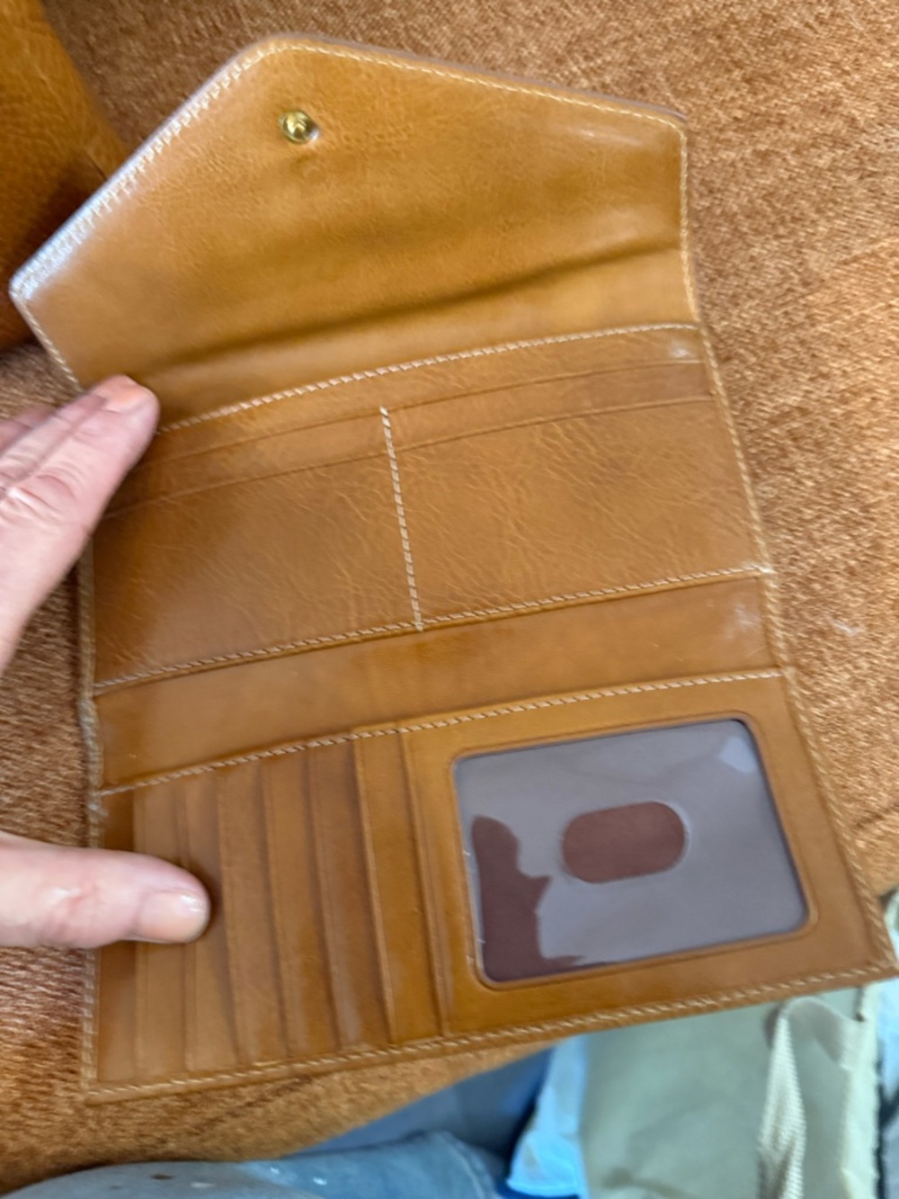 Brahmin Smooth Leather tan bag with matching wallet and pouch. NWOT - Picture 2 of 9